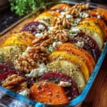Roasted Beet and Sweet Potato Bake